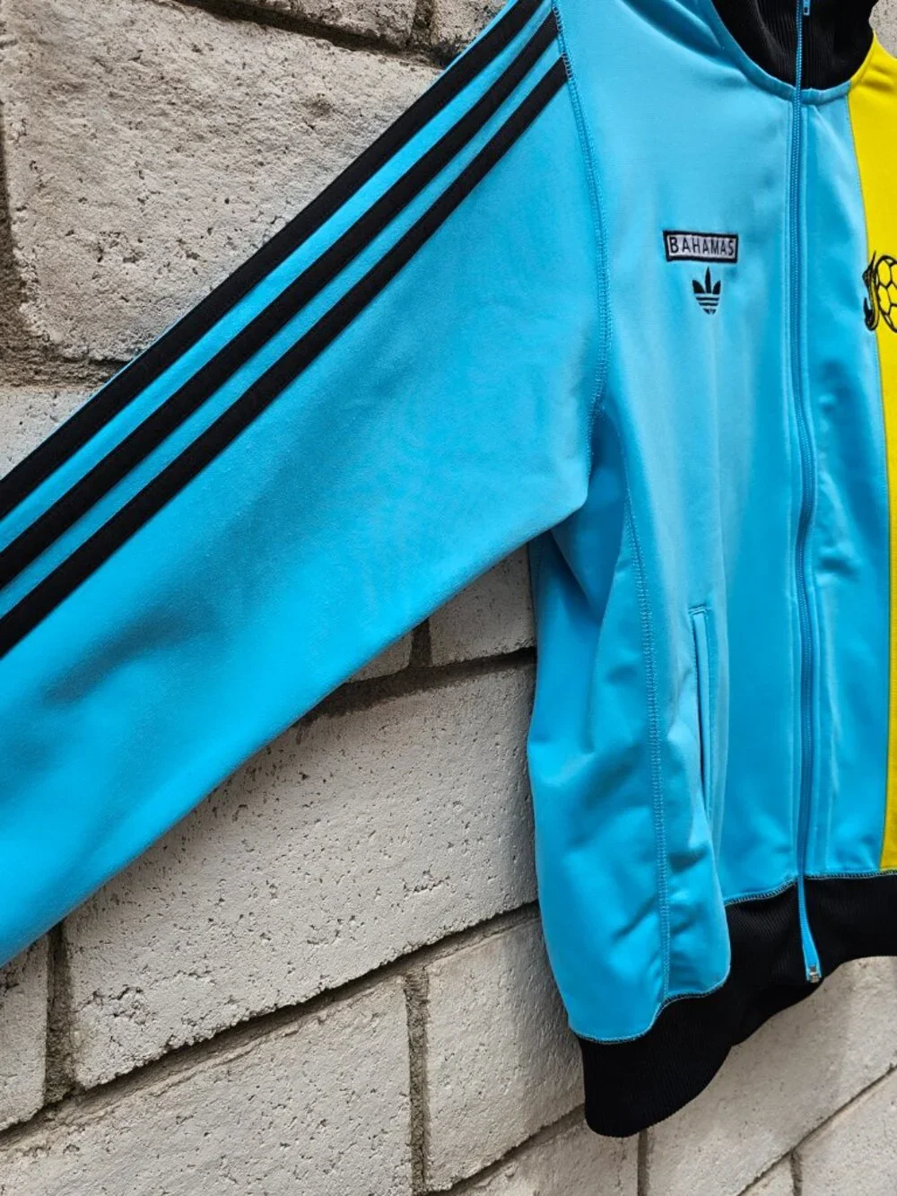 Adidas Originals Track Jacket Mens X-Large Blue Bahamas Soccer Full Zip Top 2007